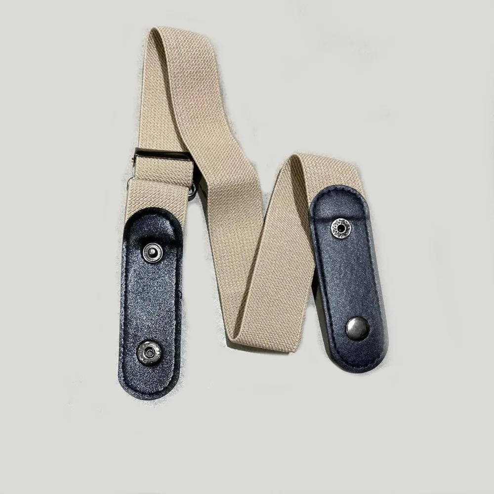 

Without Buckle Elastic Belt Japanese Decoration Stealth Buckle Free Belt Black Traceless No Buckle Invisible Belt Women