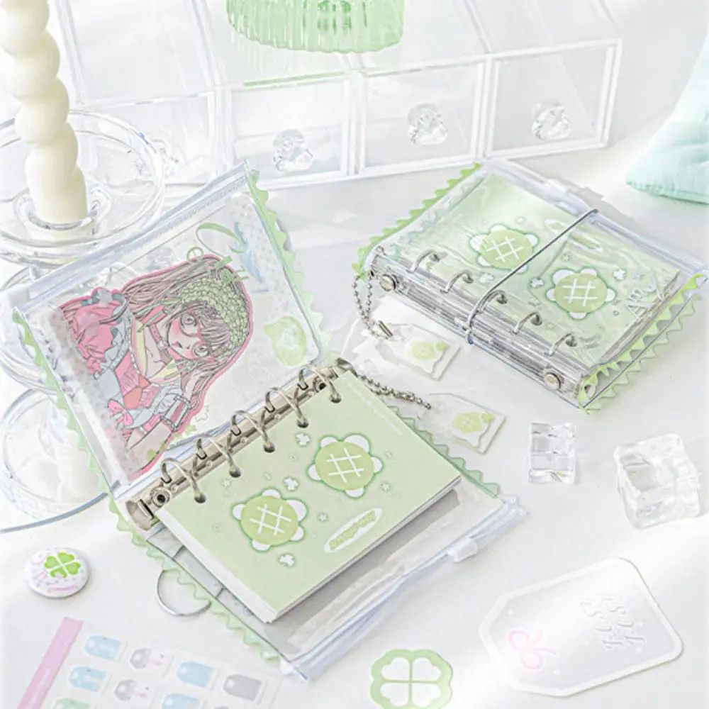 Learn Ledger Hand Ledger M5 Pocket Binder Notebook Mini Portable Loose-leaf Notebook Diary Cute Hand Account Book School