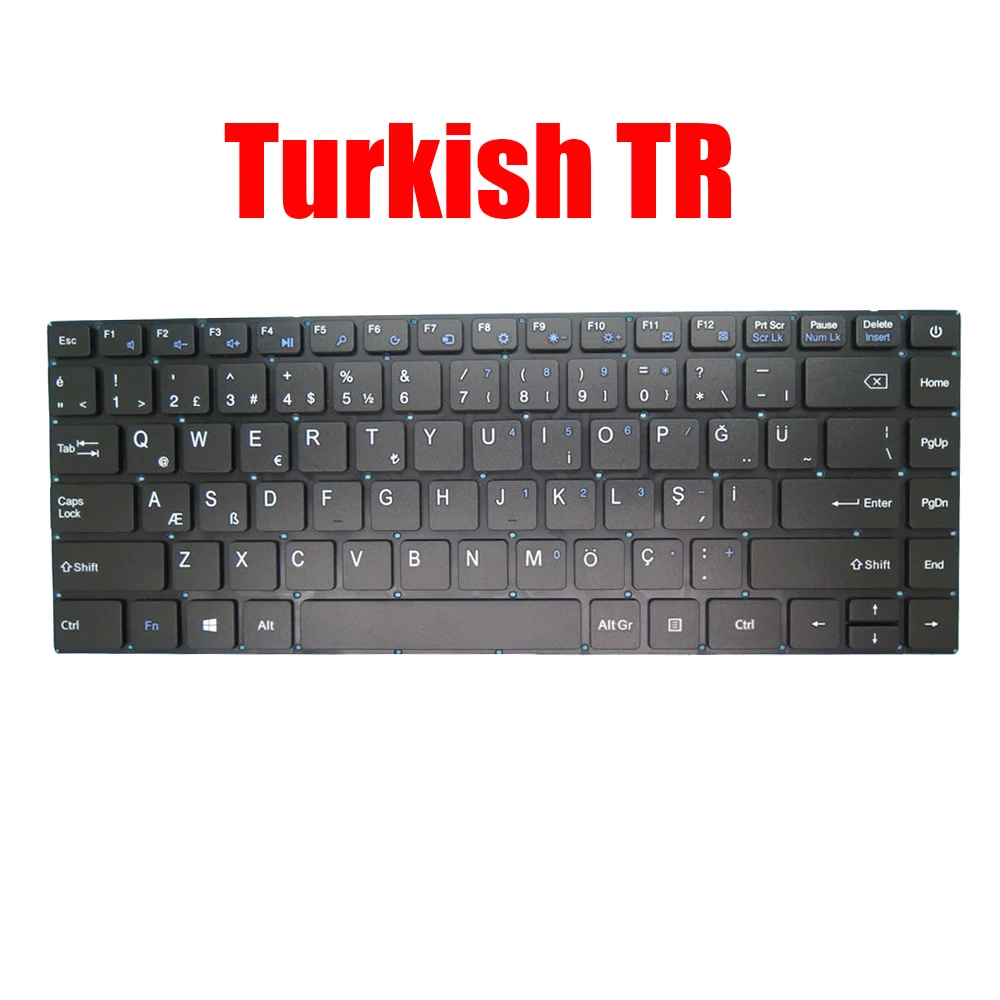 TR UK KR Laptop Keyboard YXT-NB91-25 SCDY-290-4-2 Turkish Korean / United Kingdom Black Without Frame New