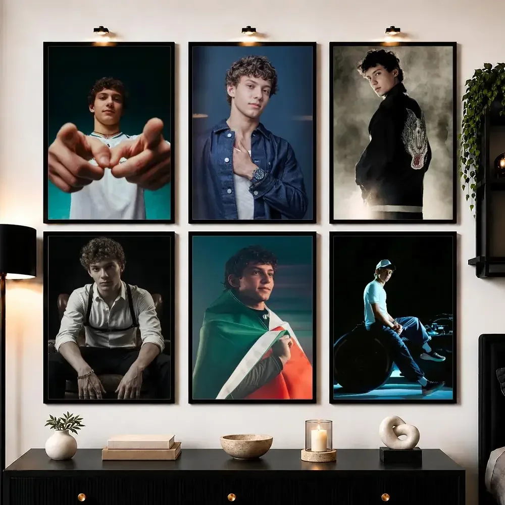 A-Andrea K-Kimi Antonelli Poster Wall Art Sticker For Living Bedroom Bar Home Decor Mural Painting Decoration