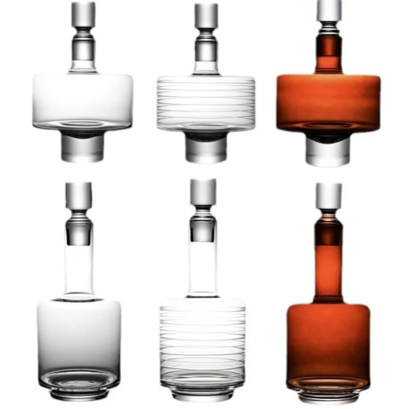 

Simple, high-end, high-end retro glass amber wine dispenser, stable, atmospheric texture, wine dispenser, whisky set