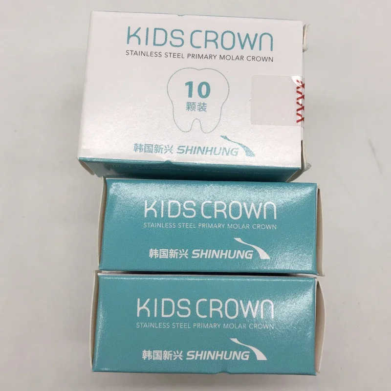 Original Refil Kids Crown Primary Molar Dental Child Stainless Steel Crown