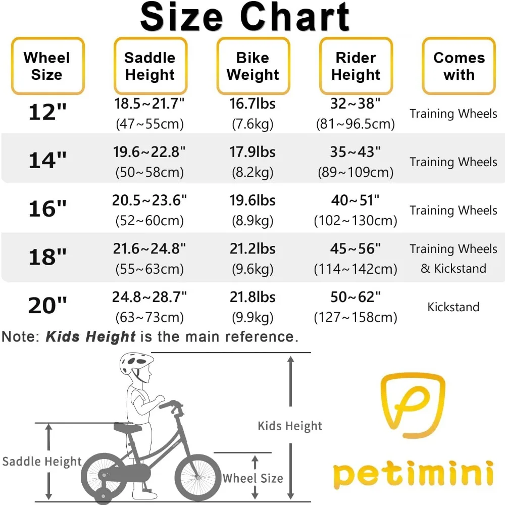 Girls Bike with Basket for 2-12 Years Old Kids，1214 16 18 20 Inch Bicycle with Bell Training Wheels，Multiple Colors Freight free