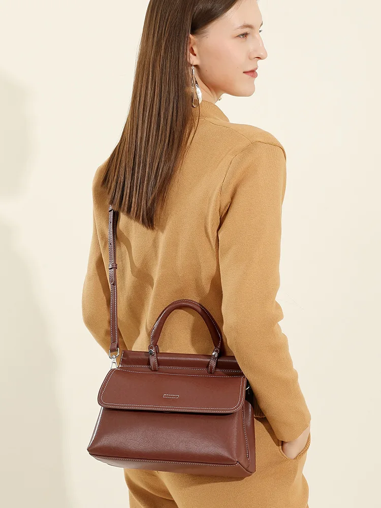 YANATARI-Sac à bandoulière en cuir véritable pour femme, sacs à main à bandoulière pour femme, sac de créateur de luxe, sac minimaliste, cuir de bétail