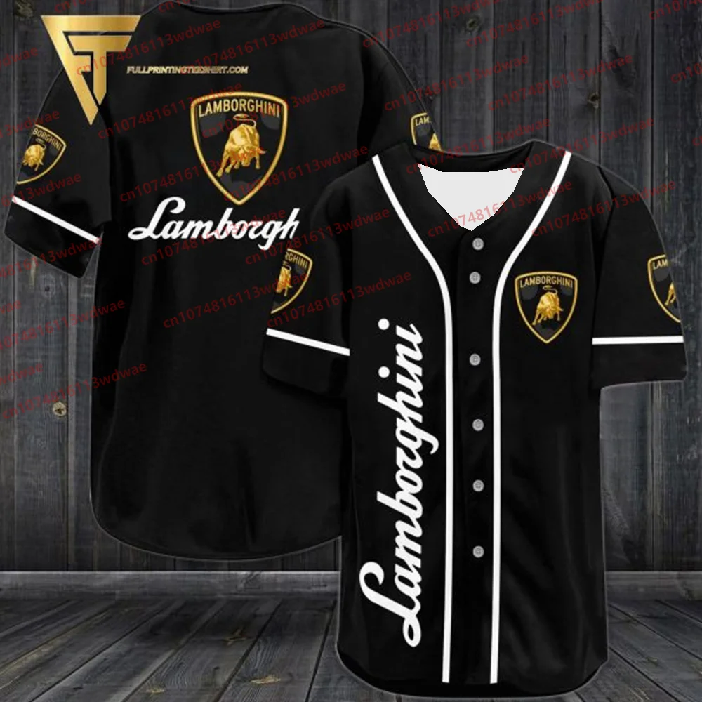

T-Shirt For Men Summer Formula 1 Short Sleeve Baseball Uniform.Lamborghini.Team Outdoor Sports Motorcycle Kit KID Jersey