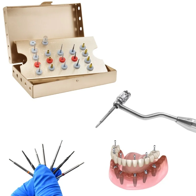 Dental Implant Screw Removal Kit Broken Cover Screw Extractor Surgical Remover Instruments