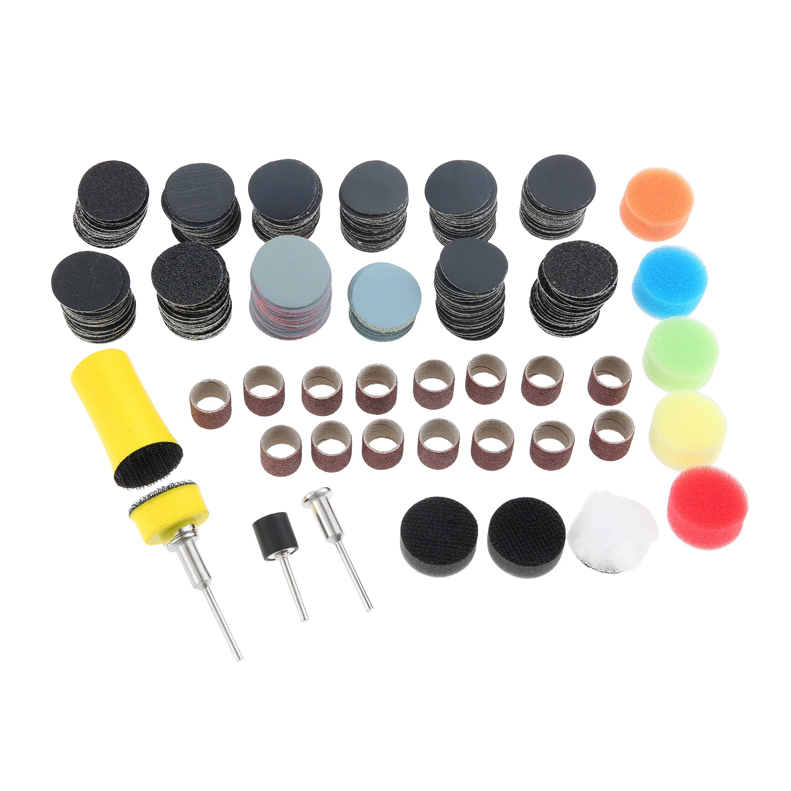 268Pcs Wet Dry Sanding Discs and Drums for Wood Jewelry for Dremel Rotary Tool Accessories for Dremel Sanding Bits Hook Loop