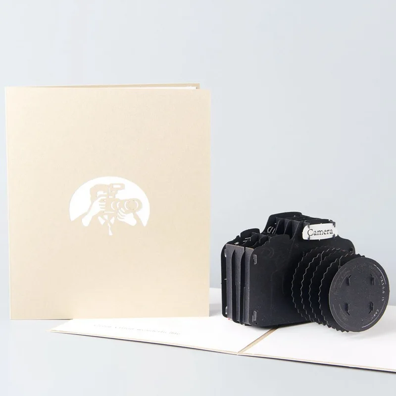 Father's Day Three-dimensional Greeting Card Blessing Camera Postcard Handmade Creative Birthday Greeting Card