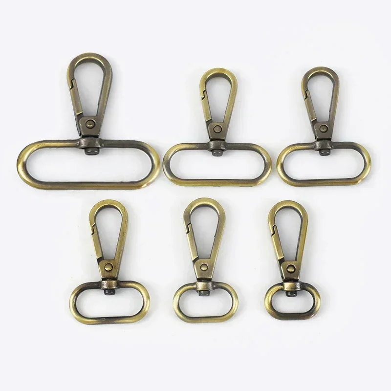 5/30pcs meetee 16-50mm Metall taschen Schnalle drehbare Hummer verschlüsse Trigger Clip Karabiner Rucksack Schlüssel bund Hardware Zubehör 5