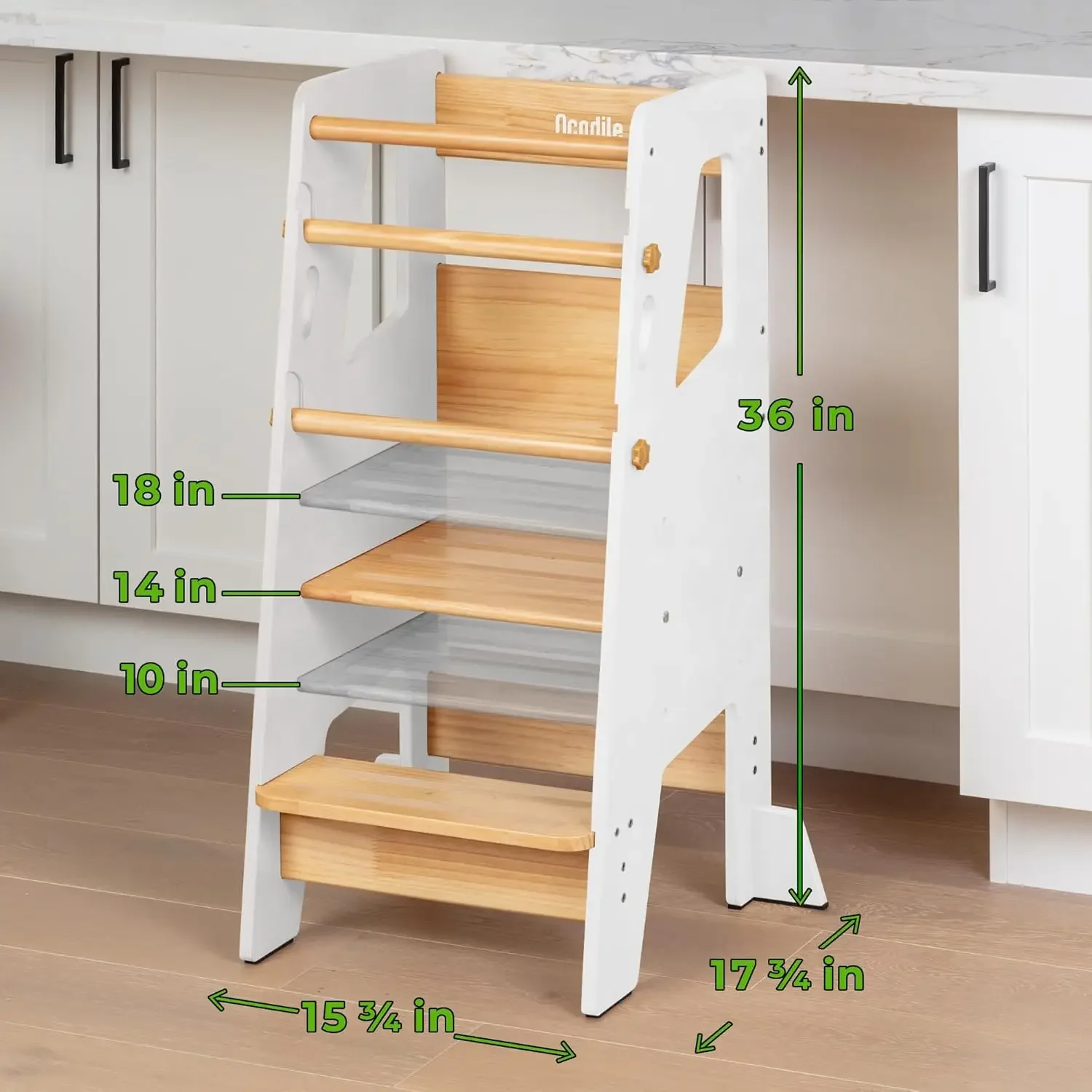 Staande toren voor peuters - Veilige Montessori-opstapkruk voor peuters, perfecte toren voor het leren van nieuwe vaardigheden - Ideale helper voor Littl