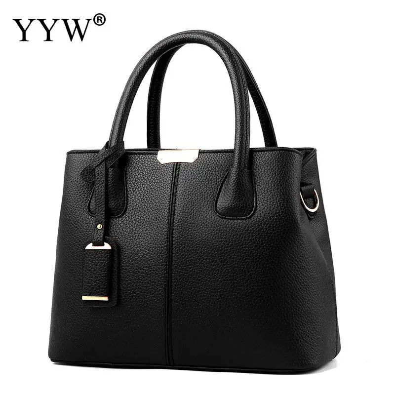 Solid Women Leather Handbags 2023 Fashion Commute Handbags Large Capacity Pink Blue Tote Messenger Shoulder Cossbody Bag Female