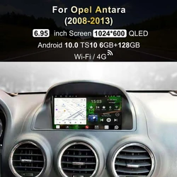 ペンチ-opel antara、車のラジオ、マルチメディアビデオプレーヤー、GPSナビゲーション、2din、2008-2013用のAndroidカーDVD