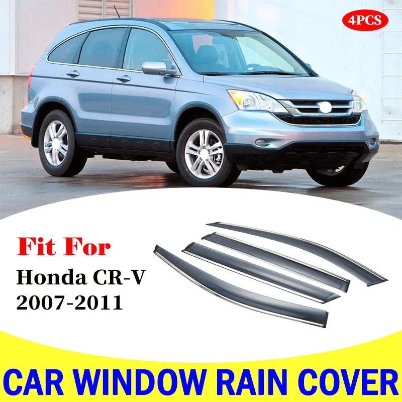 

For Honda CR-V 2007-2011 window visor car rain shield deflectors awning trim cover exterior car-styling accessories parts