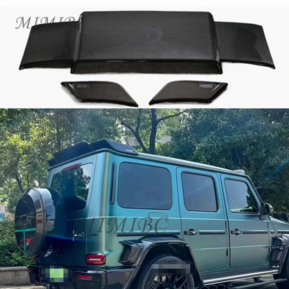 For Mercedes Benz G Class W463 W464 G350 G500 G550 G53 G63 Rear Roof Top Lip Tail Wing Refits Spilers Real Carbon Fiber Spoiler