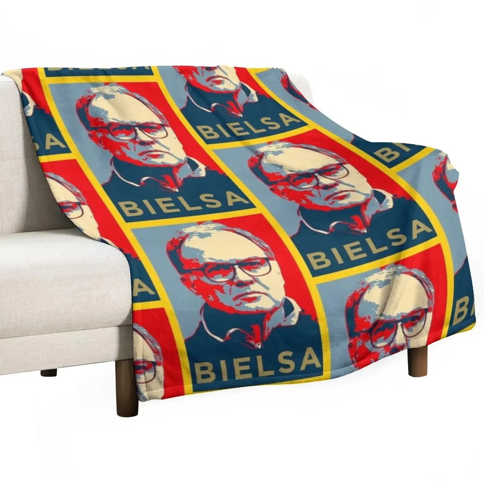 Marcelo Bielsa Artwork Throw Blanket Designers Luxury Designer Retros Blankets