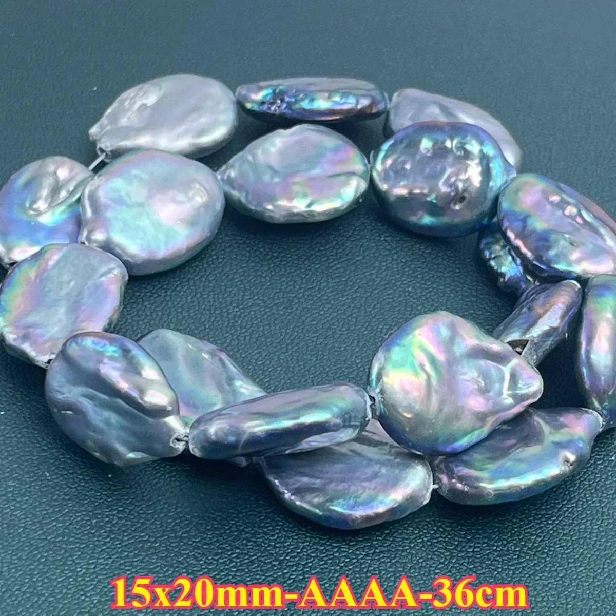

15x20mmAAAA Top-Quality Natural Freshwater Pearl Baroque Black Drop Spacer Bead Jewelry Make DIY Necklace Bracelet Women Wedding