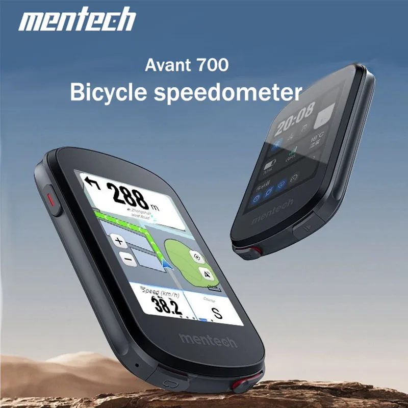 

Mentech Avant700 GPS Bicycle Computer 2.8 inch Color Screen Wireless Speed Meter/Sensor Waterproof ANT+