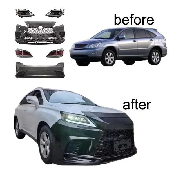 

Lexus RX350 2013 2014 Upgrade to Lexus 2023 RX350h F High Quality Kit - Sport Body Kit with Front and Rear Bumper Kit