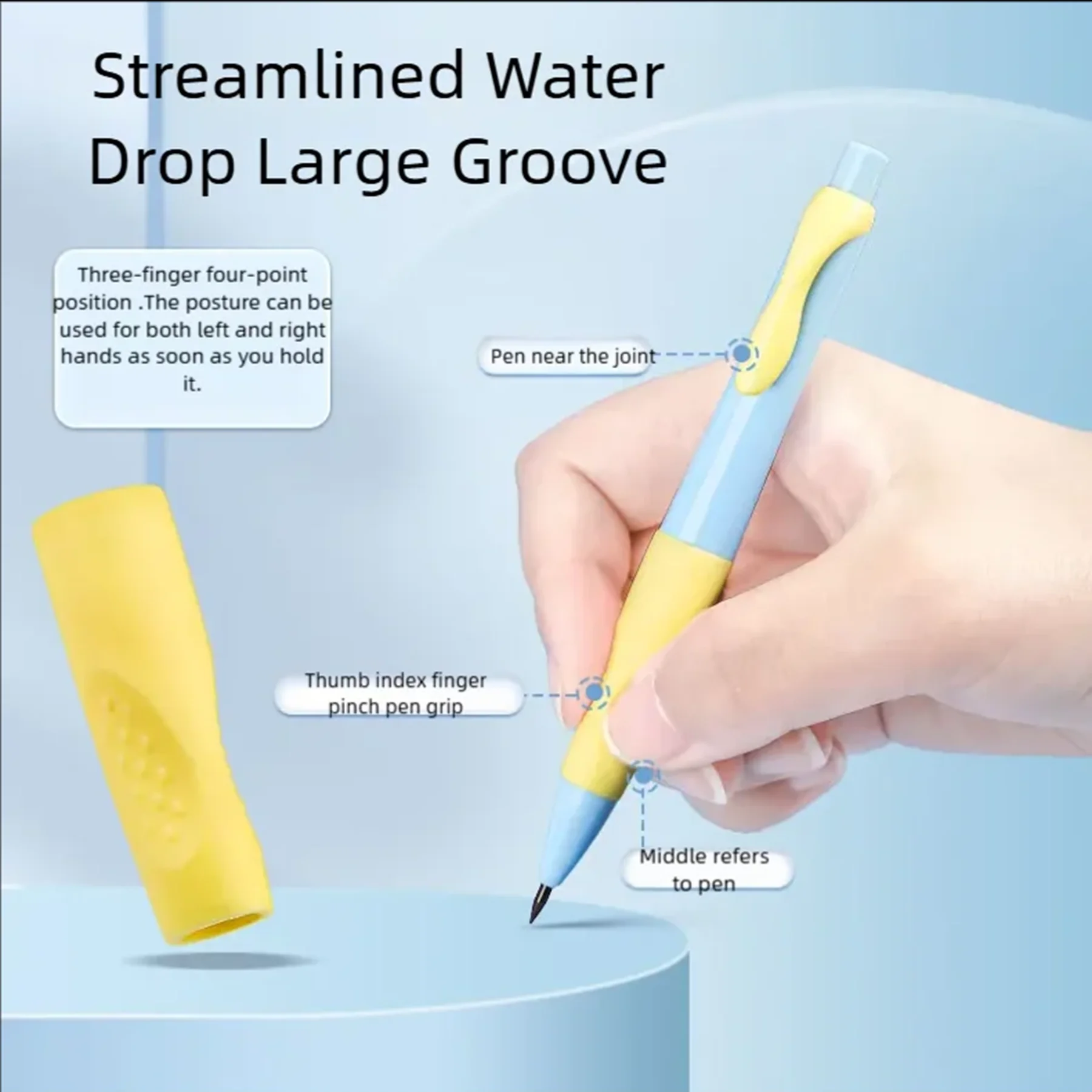 معكرون 2.0 مللي متر دفع قلم رصاص تصحيح وضعية عقد القلم القرطاسية مجموعة أقلام رصاص الميكانيكية HB قلم رصاص مكتب المدرسة