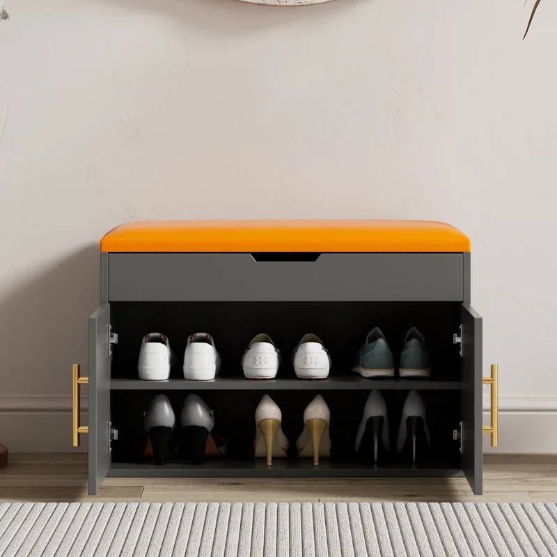 Banc à Chaussures Moderne et Confortable, Tabouret de Rangement pour Chambre à Coucher, Salon, Maquillage, Meuble d'Entrée de Maison, Décoration de Meubles