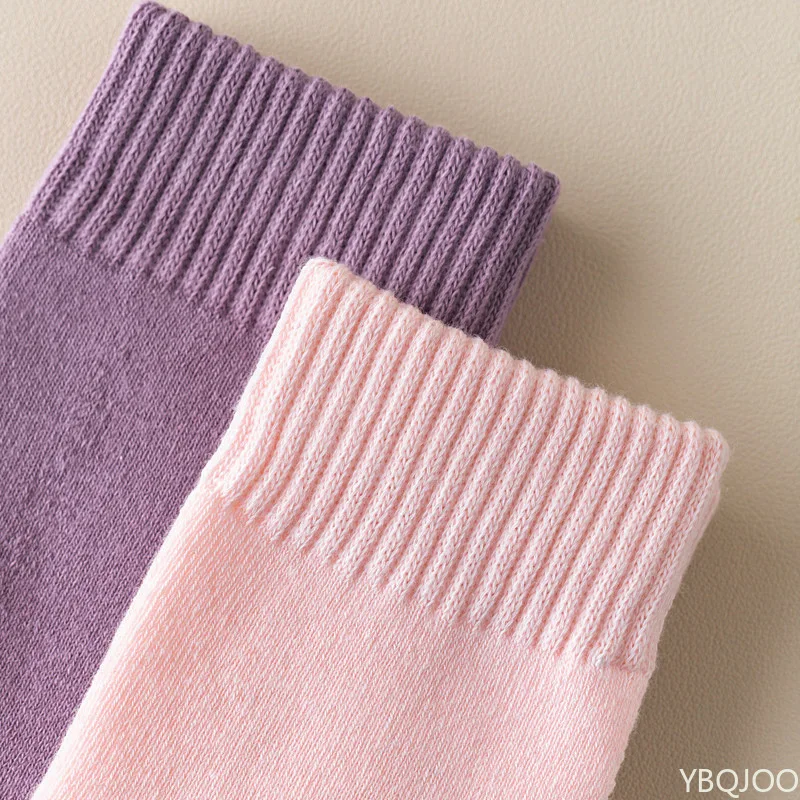 7 أزواج من الجوارب الصوفية السميكة الملونة لخريف وشتاء، جوارب نعل أوسط عصرية دافئة ومقاومة للبرد