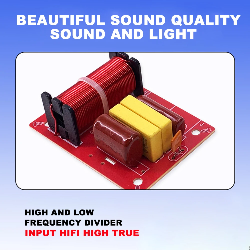 1-2PCS WEAH-234 80W Audio Speaker Crossover Circuit Treble Bass Module 2 Way HiFi Frequency Divider Loudspeaker Filter Refit Kit