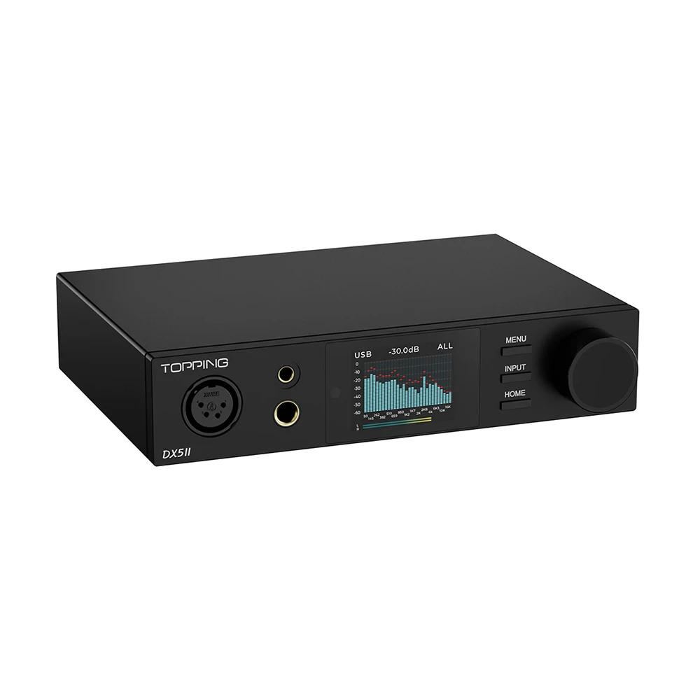 TOPPING DX5 II HIFI فك USB DAC DX5II متوازن بالكامل DAC مضخم ضوت سماعات الأذن المزدوج ES9039Q2M بلوتوث 5.1 دعم LDAC AMP