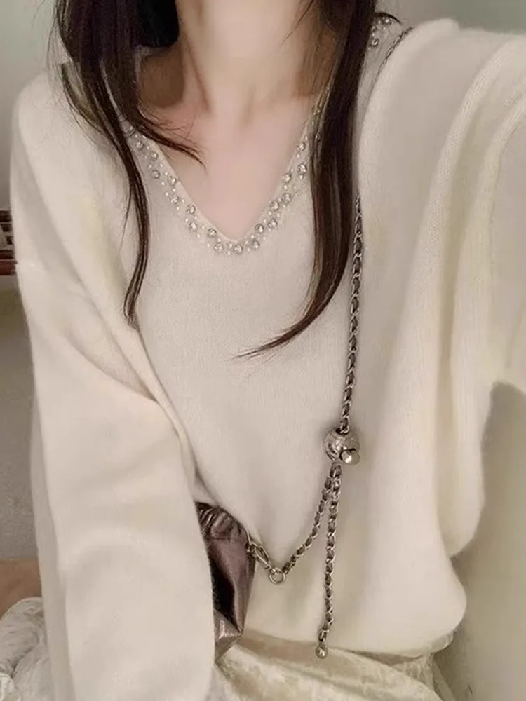 Ele Long Sve الماس جزءا لا يتجزأ من تريكو المرأة الحلو لطيف تنوعا Sli العلوي الكورية Sle تخفيف Faion