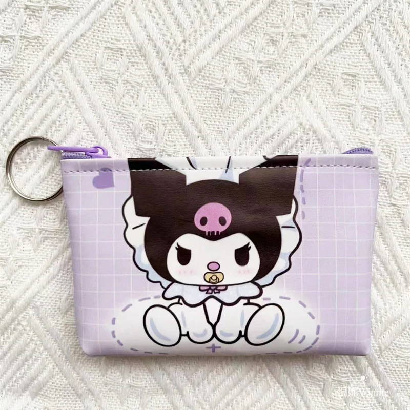 Imagem -02 - Sanrio Animal Pencil Case Cute Pencil Box Coin Purse Papelaria Pen Bolsa Material Escolar Kawaii 24 Pcs por Lote