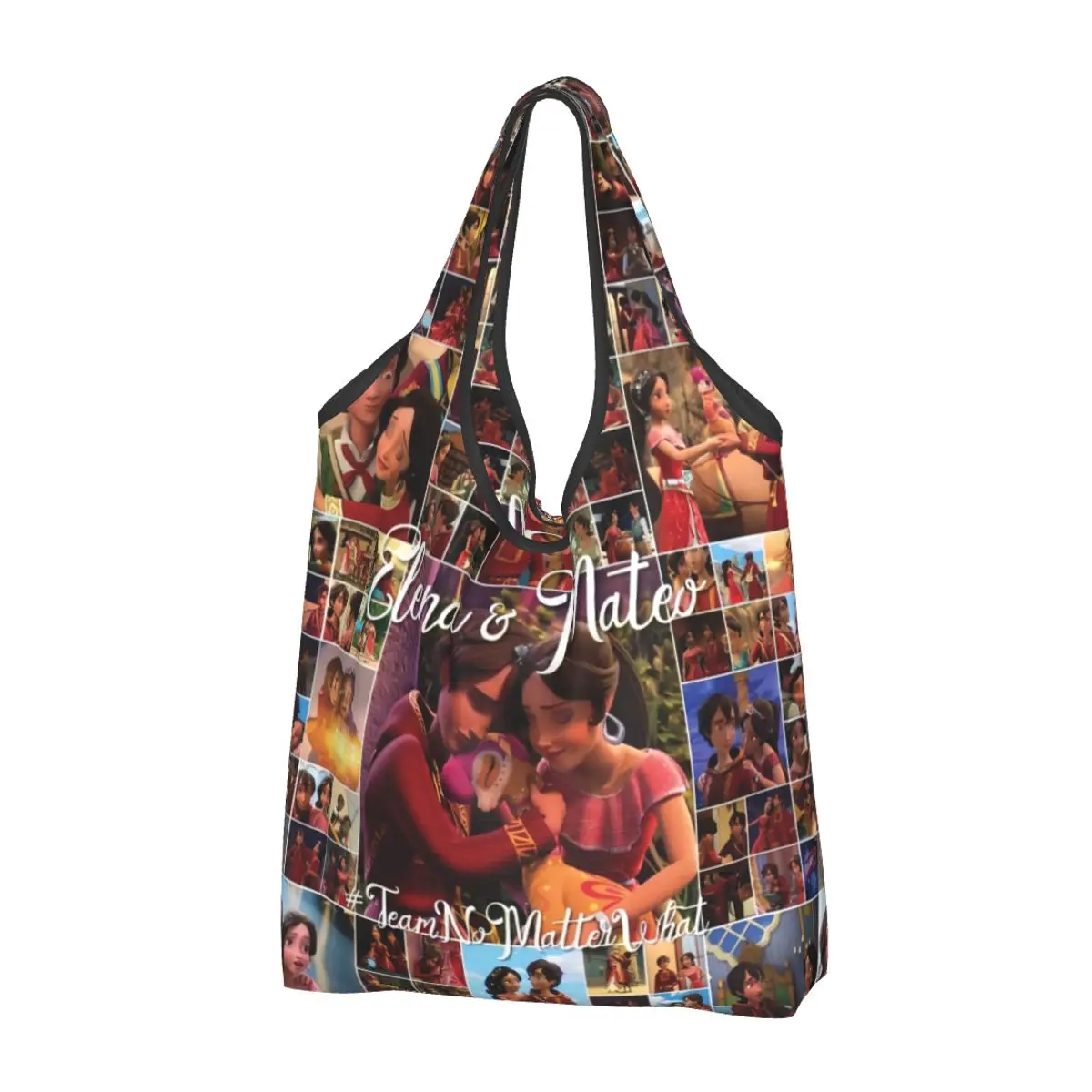 Custom Funny Disney Elena Of Avalor Shopping Tote Bag Portable Anime Inspirational Adventure Groceries Shoulder Shopper Bag