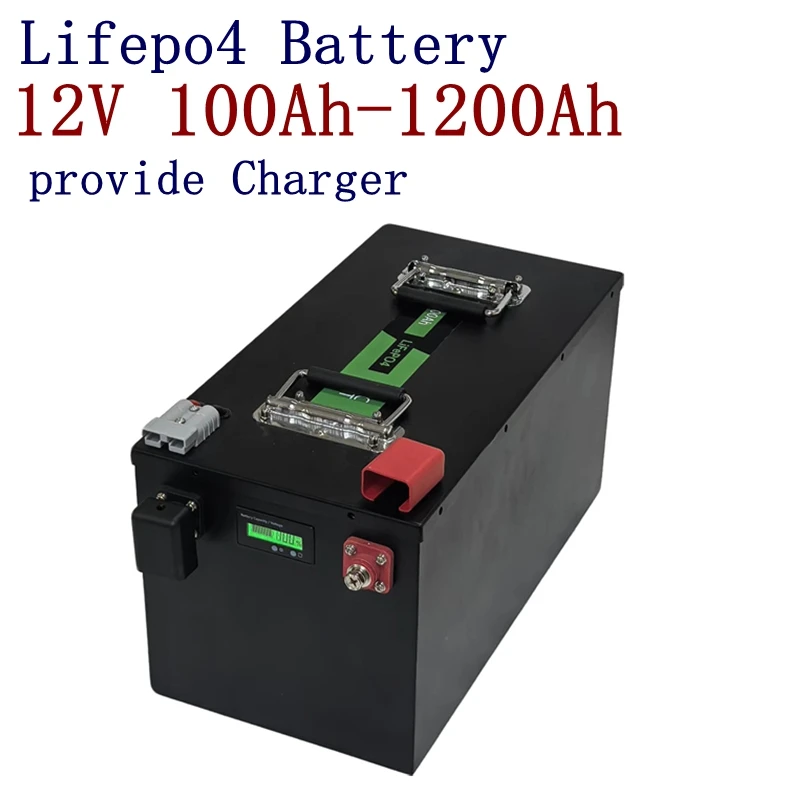 

12V 100Ah 200Ah 300Ah 400Ah 600Ah 800Ah 1000Ah 1200Ah Rechargeable Lifepo4 Battery for Off-Grid UPS Solar System Inverter RV