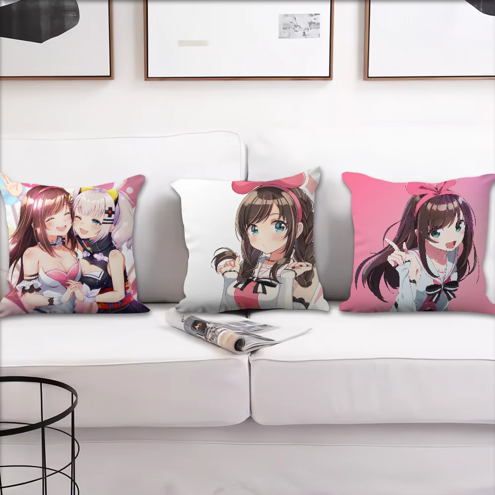 K-Kizuna cover Pillow artist Anime Musical Case Cushion Room Bedroom AI Sofa Living Backrest Car Square Headboard