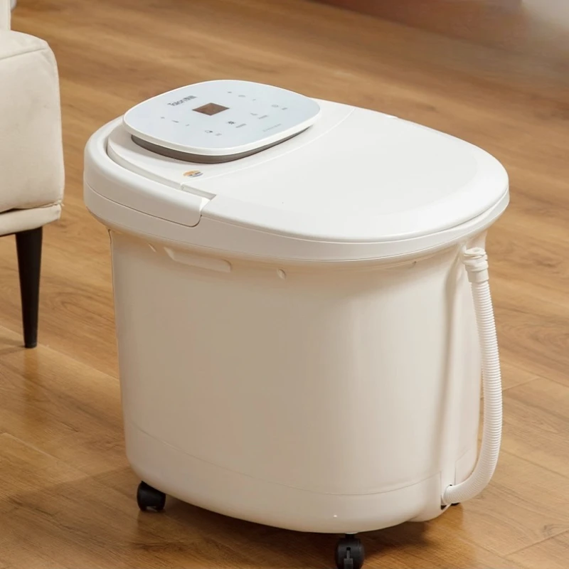 حمام سبا أوتوماتيكي ساخن للقدمين، مدلك كهربائي بدرجة حرارة ثابتة مع فقاعات ركوب الأمواج، أنبوب تصريف، وظيفة الذاكرة، ضوء LED #3