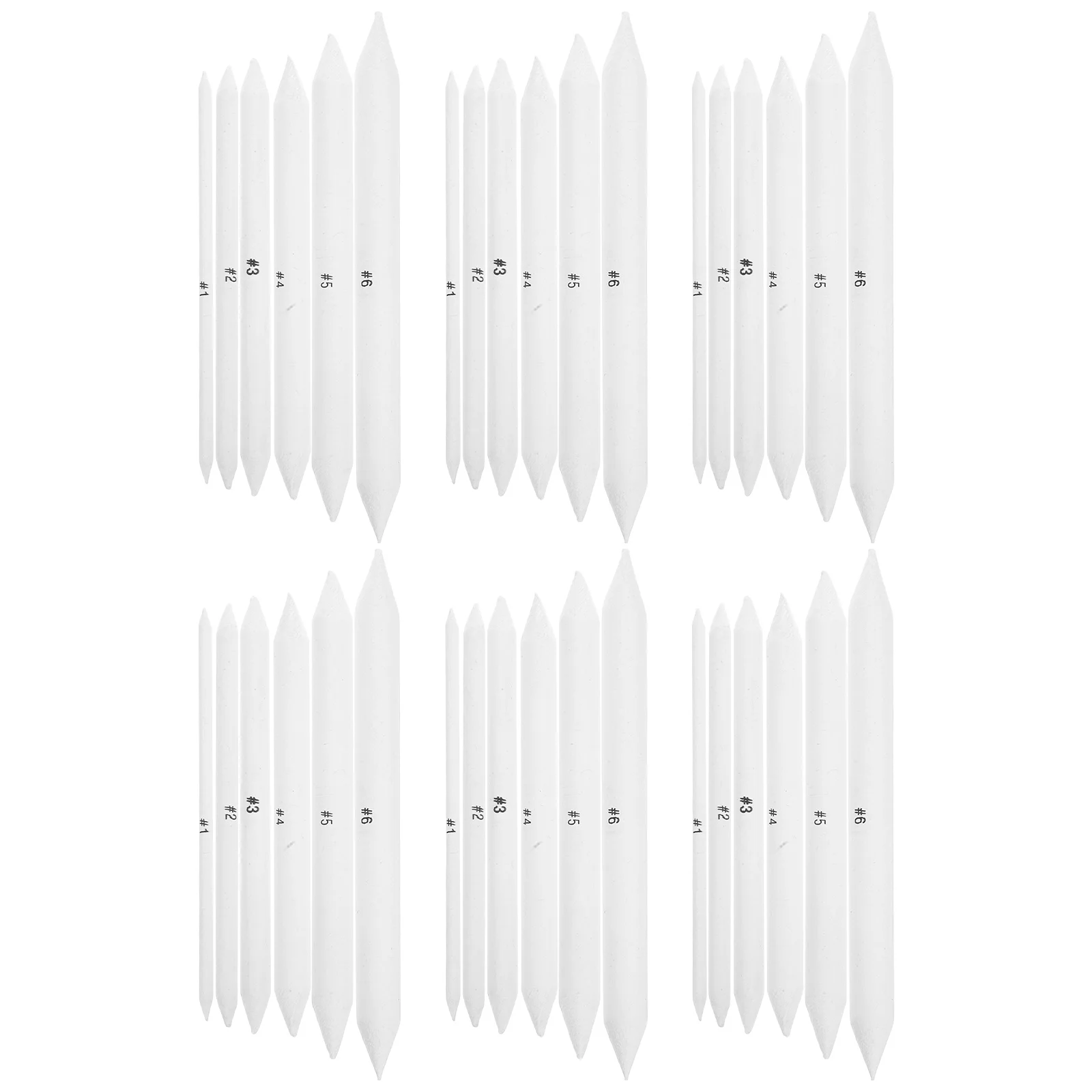 36 قطعة من أقلام الرصاص الصلبة لخلاط الورق الأبيض المختلط الملون #4