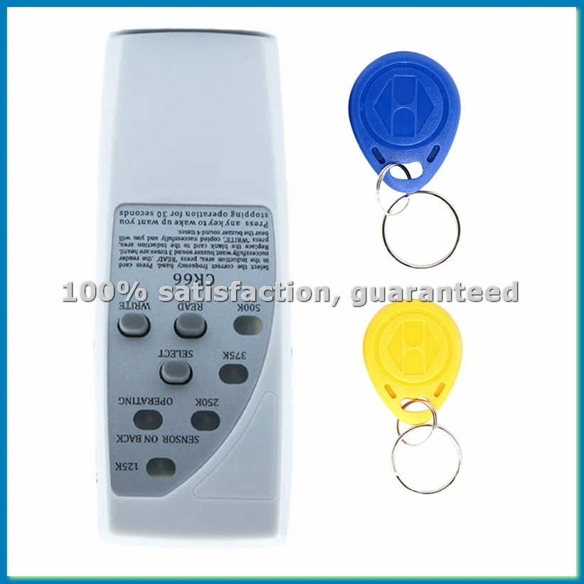 Handheld RFID Smart Chip Reader Writer+2X5200 Keychain 125Khz ID Copier Duplicator ID Tags Programmer for EM4305 T5577-ANKL