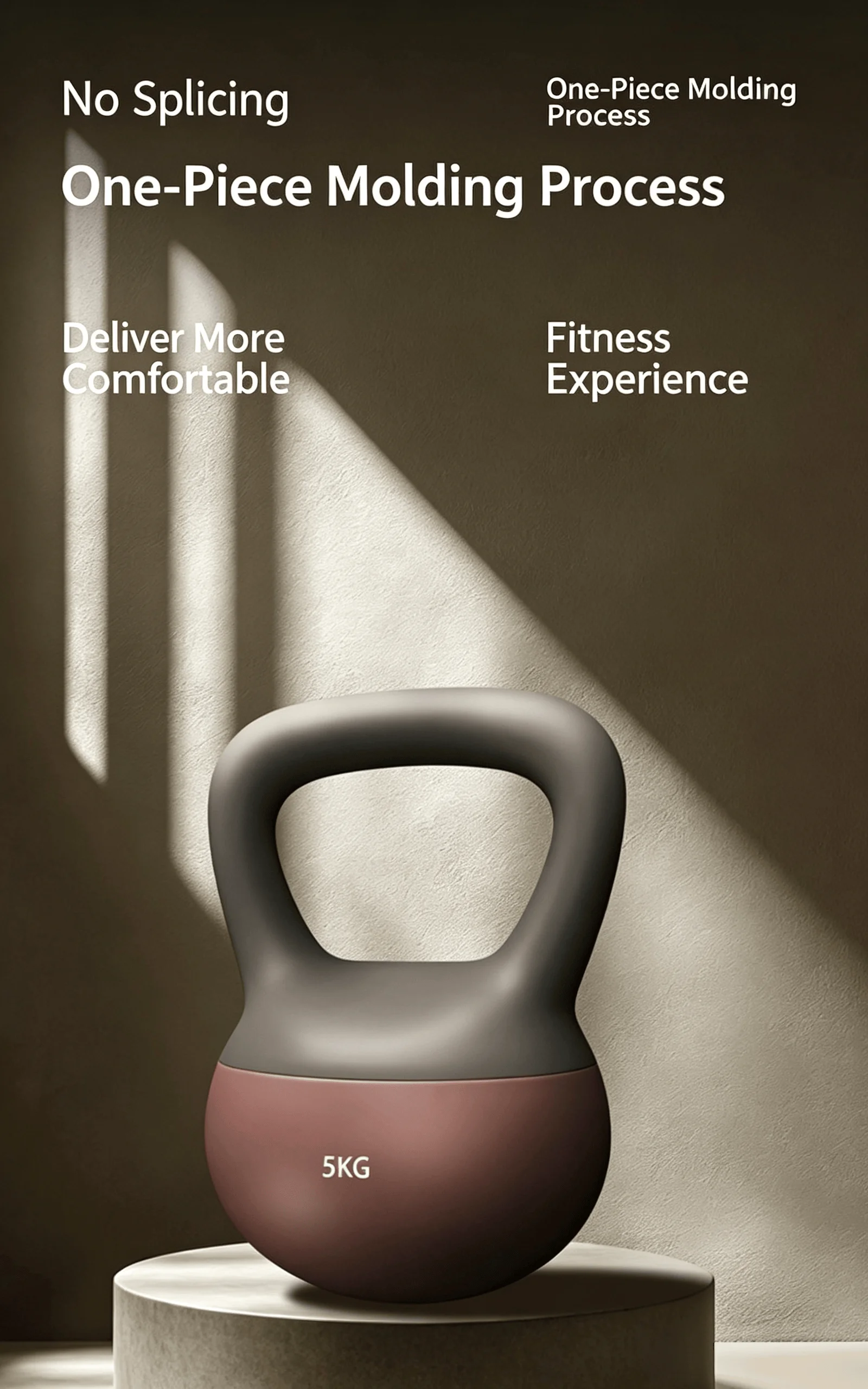 1 pcs PVC Shell Soft Kettlebell Home Exercise Dumbbell