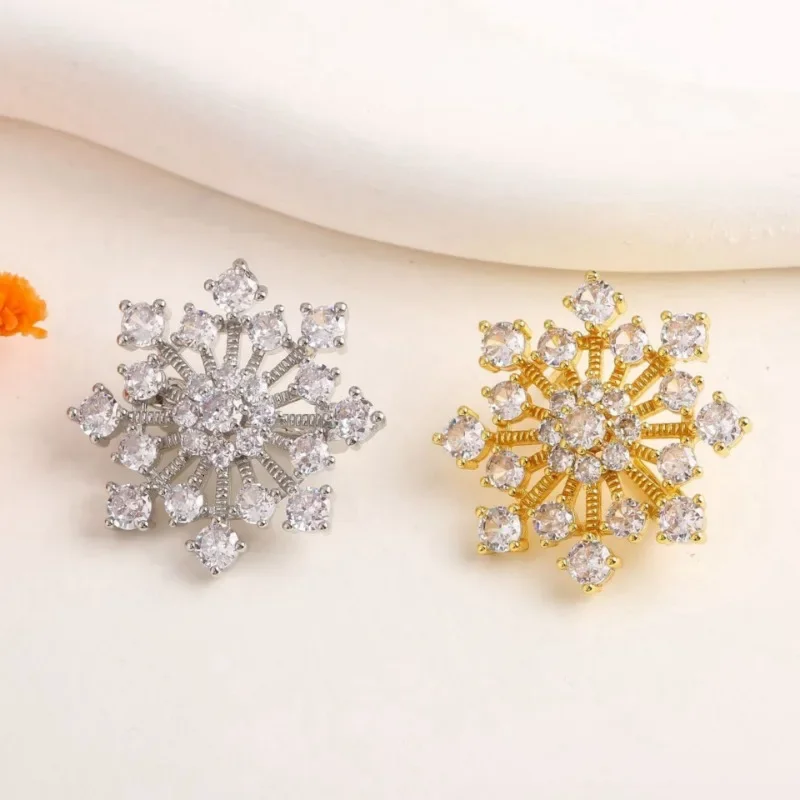 1 stks DIY 18 K vergulde kralen parel sieraden maken inlay sneeuwvlok handgemaakte decoratieve basis connector sluiting slot sluiting