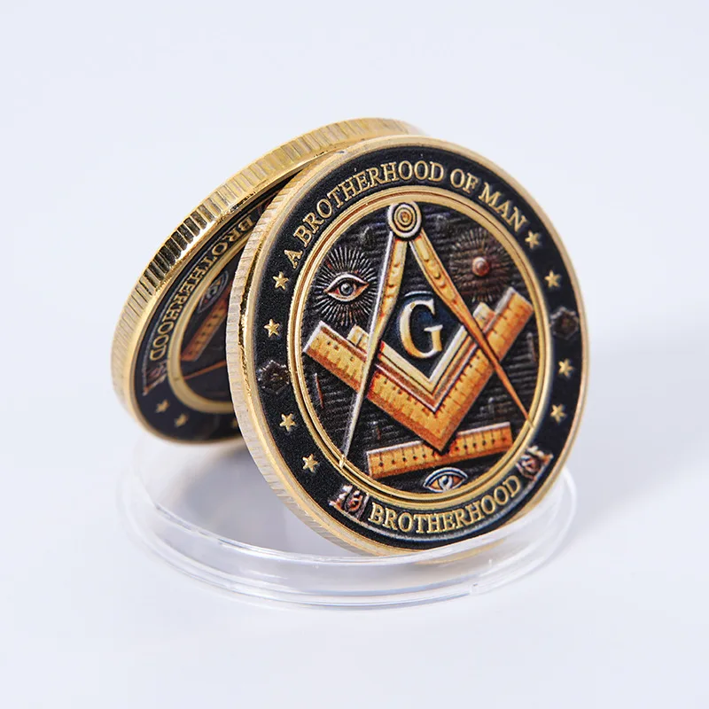 Masonic Freemasonry Souvenir Coin Collectibles Brotherhood The Eye of God Coin Making Good Men Better Commemorative Medal
