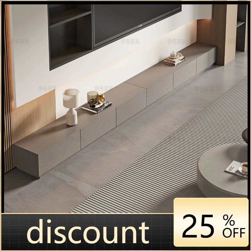 

LH modern rock panel TV cabinet floor-to-ceiling living room household floor cabinet