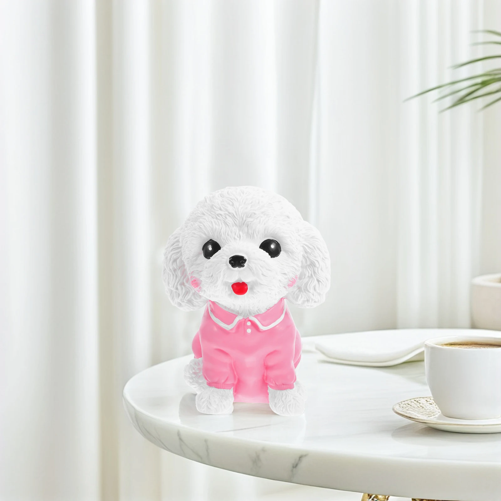 Bezpieczna gumowa skarbonka w kształcie pieska, duża pojemność, łatwe wyjmowanie, uroczy design, dekoracja do pokoju dziecięcego, pojemnik na monety.