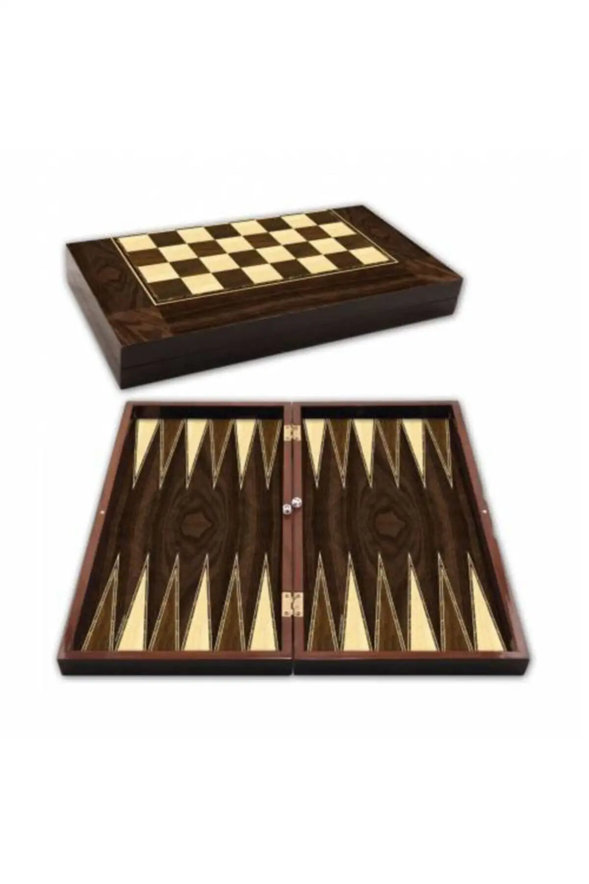 Polyester Walnut Backgammon Big size