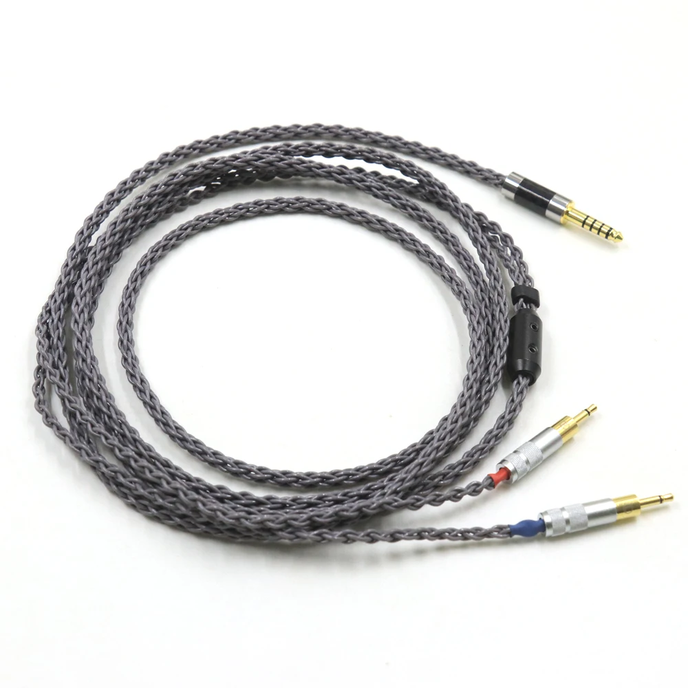 

4.4mm/2.5mm Balance 8 Cores 7N OCC Silver Plated Headphone Upgrade Cable for Sennheise HD700 Earphone