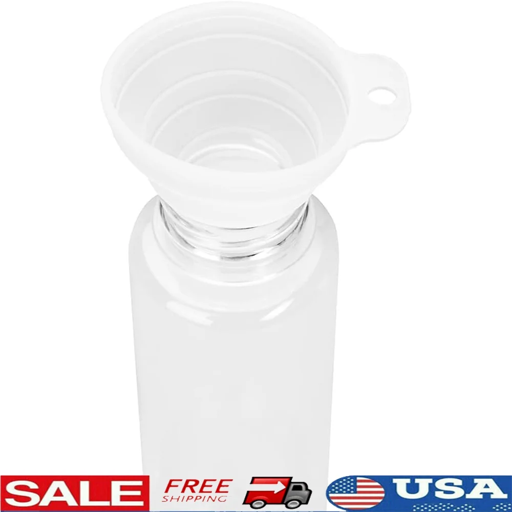 

Collapsible Silicone Funnels Set of 5 Kitchen Tools Liquid Powder Transfer Easy Storage Dishwasher Safe Heat Resistant