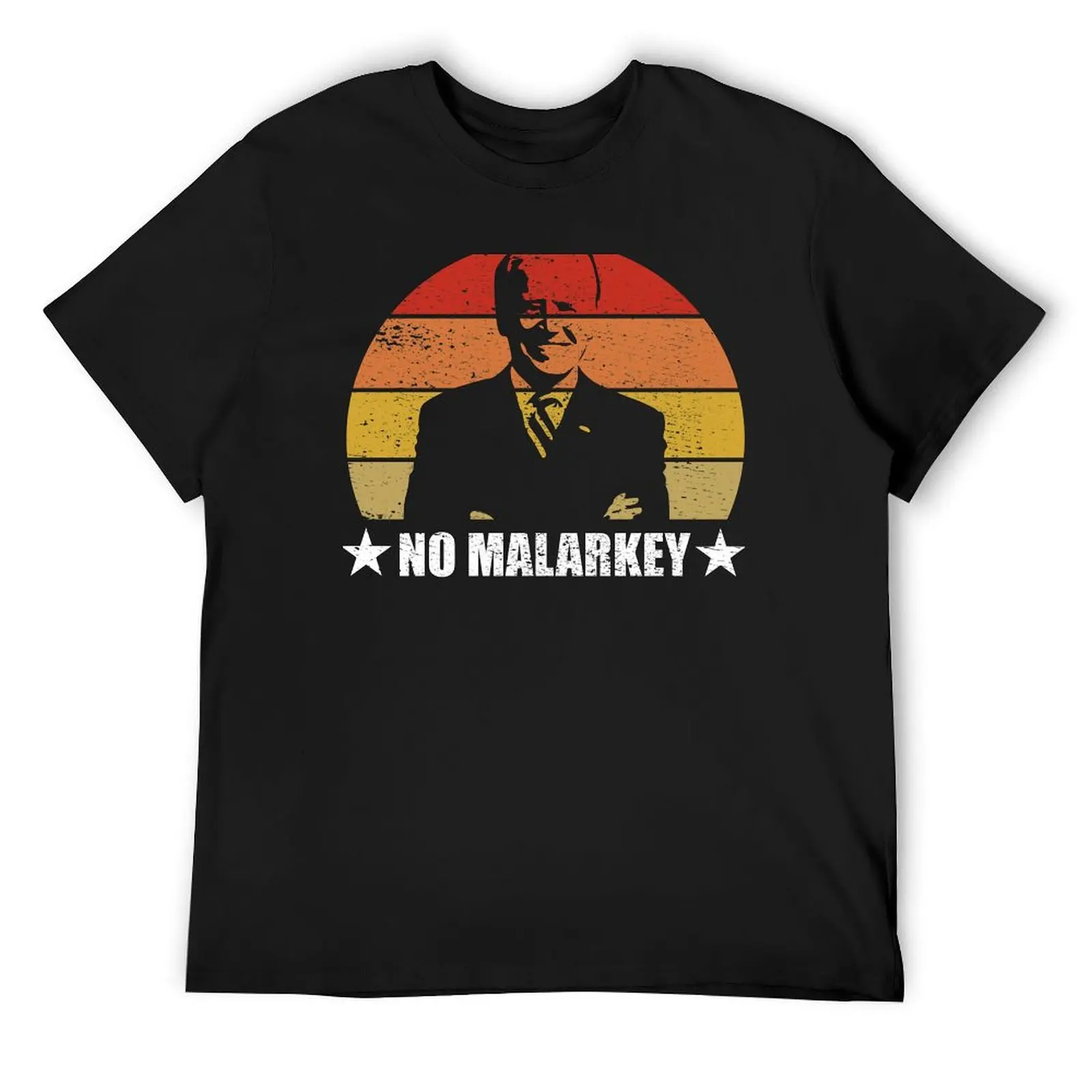 No Malarkey Retro Sunset Distressed - Joe Biden T-Shirt animal prinfor boys anime clothes plus size tops men workout shirt