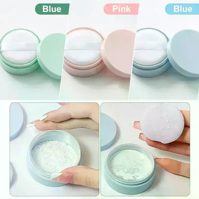 5g Macaroon Loose Powder Case Loose Powder Setting Powder Honey Powder Dispenser Toner Empty Case Mini Powder Puff Powder Case