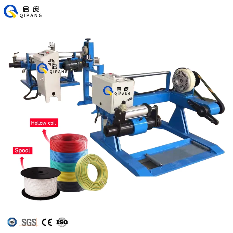 Full Automatic Bobbin Winder Electric Lifting Aluminium Wire BVR Cable Steel Wire Rewinder Machine