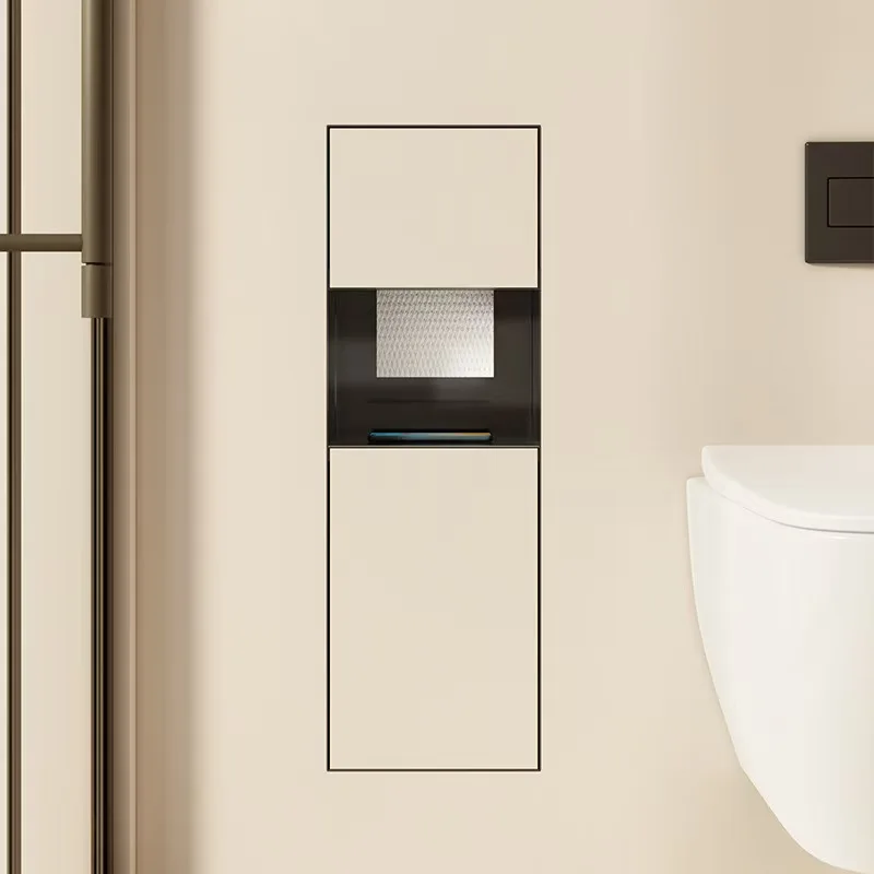 

304 Stainless Steel Niche Toilet Hidden Trash Can Embedded in Tissue Box Concealed Toilet Niche Hotel Home Use Can Be Customized