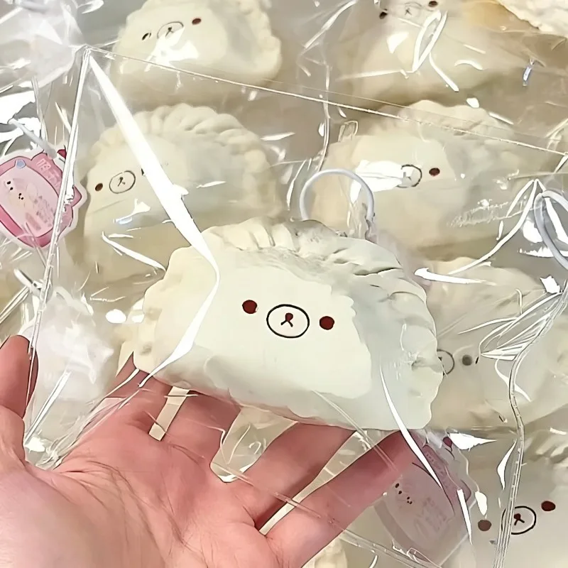 

Handcrafted Taba Squishy Jelly Dumpling Bear Fidgets Toys Food Grade Silicone Stress Reliever Toy for Adults Relaxing Gifts