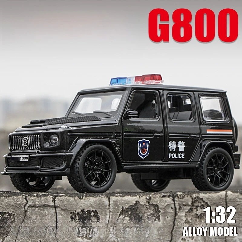

1:32 G800 Police Car SUV Alloy Model Car Toy Diecasts Metal Casting Sound and Light Car Toys For Children Vehicle