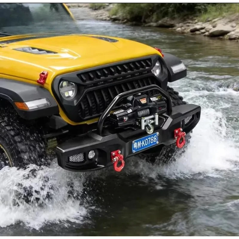 

RC Metal Front Bumper CNC One-Piece for RLAARLO JK07 MK07 CK5811 RC Crawler - Heavy Duty Direct Fit RC Car upgrade accessories